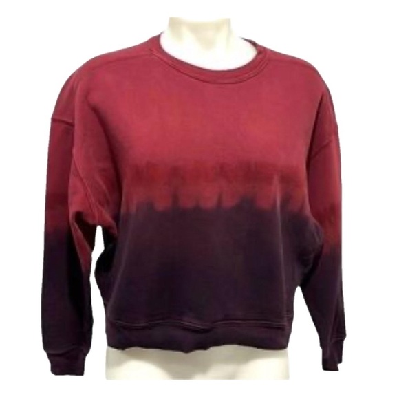 Women's RE/DONE Sweatshirt, size SMALL Red and Purple - Picture 1 of 3